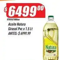 Supermercados Comodin Natura - aceite girasol pvc oferta