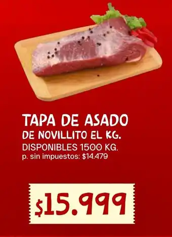 Tapa de asado de novillito