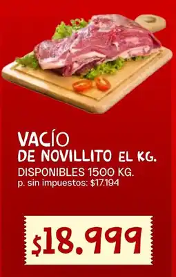 Supermercados Vea Vacío de novillito oferta