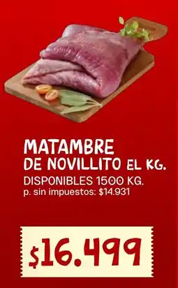 Supermercados Vea Matambre de novillito oferta