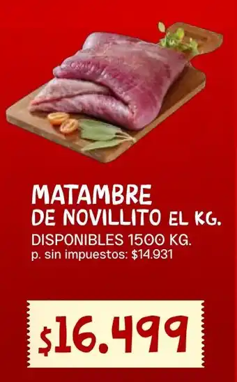 Matambre de novillito