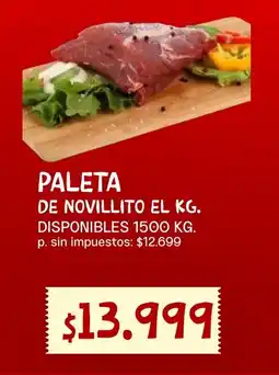 Supermercados Vea Paleta de novillito oferta