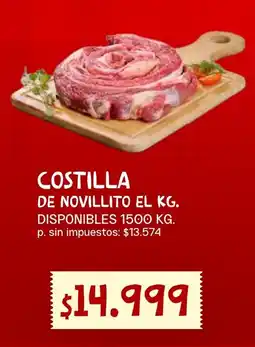 Supermercados Vea Costilla de novillito oferta