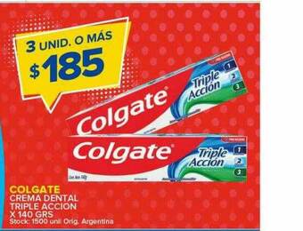 Carrefour Maxi Colgate Crema Dental Triple Accion oferta