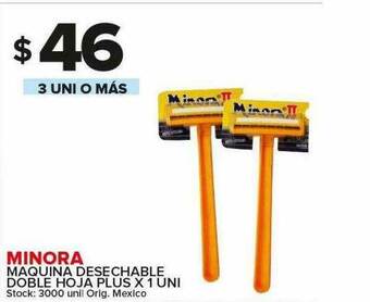 Carrefour Maxi Minora Maquina Desechable Doble Hoja Plus oferta
