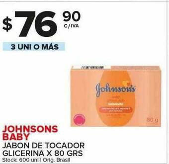 Carrefour Maxi Johnsons Baby Jabon De Tocador Glicerina oferta