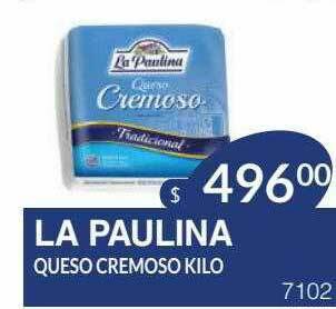 Masivos La Paulina Queso Cremoso Kilo oferta