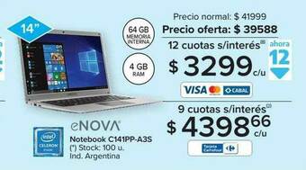 Carrefour Notebook C141pp-a3s Enova oferta