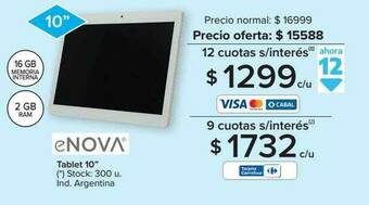Carrefour Enova Tablet 10 oferta