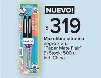 Carrefour Microfibra Ultrafina Negor Paper Mate Flair oferta