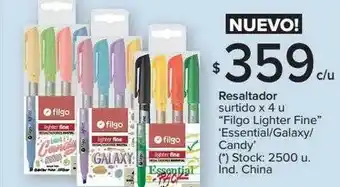 Carrefour Resaltador Surtido Filgo Lighter Fine Essential Galaxy Candy oferta