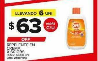 Carrefour Maxi Off Repelente En Crema oferta