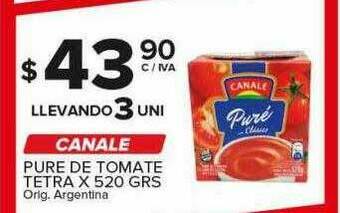 Carrefour Maxi Canale Pure De Tomate Tetra oferta