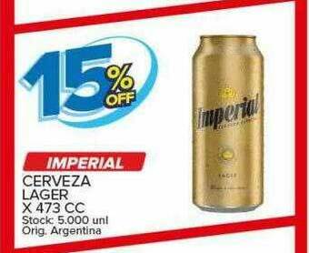 Carrefour Maxi Imperial Cerveza Lager oferta