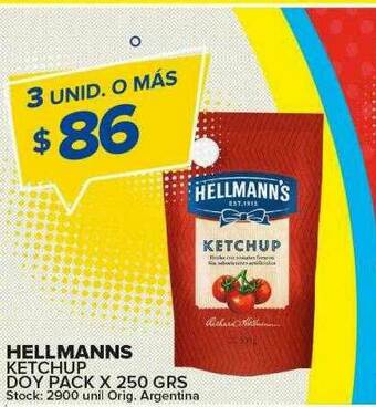 Carrefour Maxi Hellmanns Ketchup Doy Pack oferta