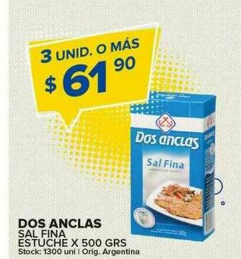 Carrefour Maxi Dos Anclas Sal Fina Estuche oferta