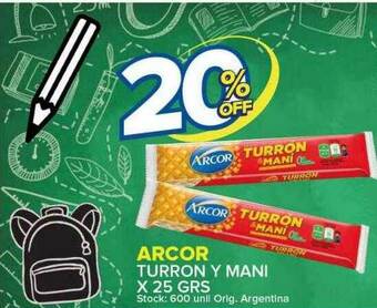 Carrefour Maxi Arcor Turron Y Mani oferta