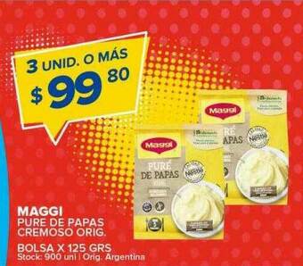 Carrefour Maxi Maggi Pure De Papas Cremoso Orig. oferta