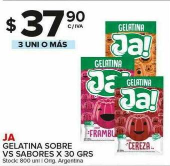 Carrefour Maxi Ja Gelatina Sobre Vs Sabores oferta