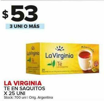 Carrefour Maxi La Virginia Te En Saquitos oferta