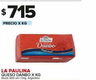 Carrefour Maxi La Paulina Queso Danbo oferta