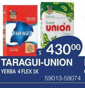 Masivos Taragui-union Yerba 4 Flex oferta