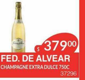 Masivos Fed. De Alvear Champagne Extra Dulce oferta
