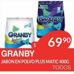Masivos Granby Jabon En Polvo Plus Matic oferta