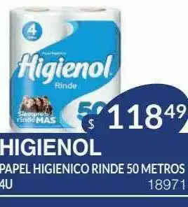 Masivos Higienol Papel Higienico Rinde 50 Metros oferta