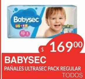 Masivos Babysec Pañales Ultrasec Pack Regular oferta