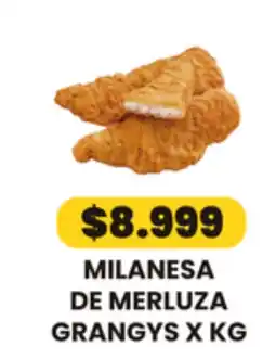 Autoservicio Capo Grangys milanesa de merluza oferta
