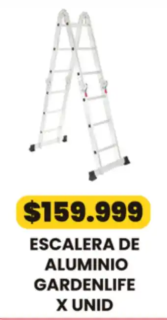 Gardenlife escalera de aluminio