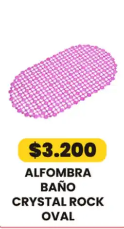 Autoservicio Capo Alfombra baño crystal rock oval oferta