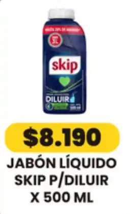 Autoservicio Capo Skip jabón líquido p/diluir oferta