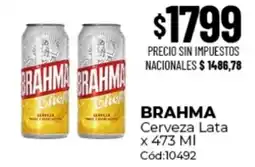 Diarco Brahma cerveza lata oferta