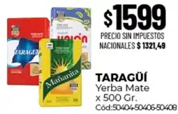 Diarco Taragui yerba mate oferta
