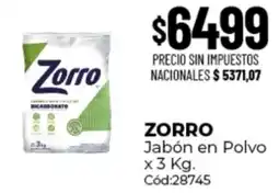 Diarco Zorro jabón en polvo oferta