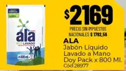 Diarco Ala jabón líquido lavado a mano doy pack oferta