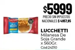 Diarco Lucchetti milanesa de soja grande oferta