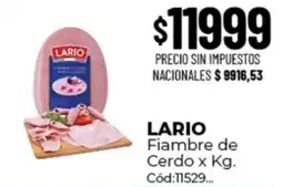 Diarco Lario fiambre de cerdo oferta