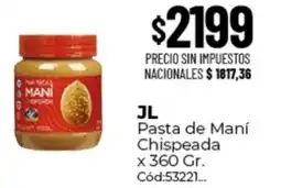 Diarco Jl pasta de maní chispeada oferta