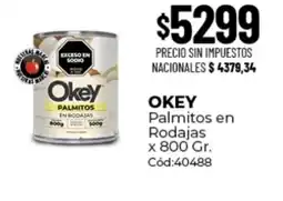 Diarco Okey palmitos en rodajas oferta