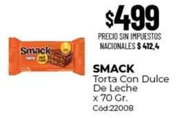 Diarco Smack torta con dulce de leche oferta