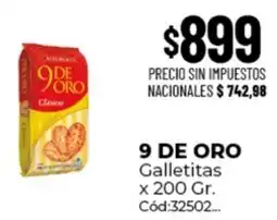 Diarco 9 de oro galletitas oferta