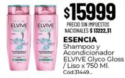 Diarco Elvive esencia shampoo y acondicionador oferta