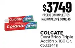 Diarco Colgate dentífrico triple acción oferta