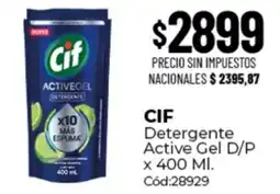 Diarco Cif detergente active gel d/p oferta