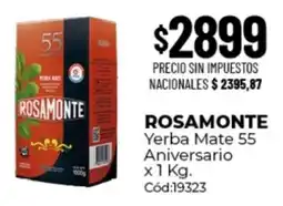 Diarco Rosamonte yerba mate 55 aniversario oferta