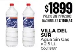 Diarco Villa del sur agua sin gas oferta