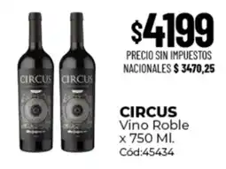 Diarco Circus vino roble oferta